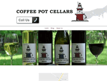 Tablet Screenshot of coffeepotcellars.com